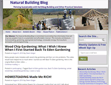 Tablet Screenshot of naturalbuildingblog.com